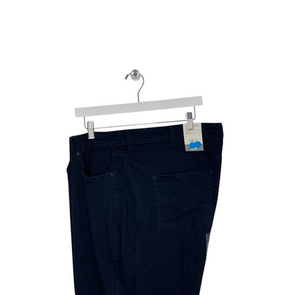 Style & Co Womens Dark Rinse Blue High-Rise Straight Leg Jeans Plus Size 24W NWT - Picture 4 of 6